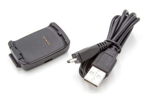 USB Töltőállomás Asus Vivo Watchhoz, VivoWatch Smartwatchhoz, fekete