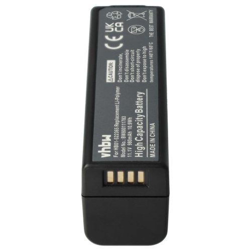 VHBW Akkumulátor HB01-hez - 980 mAh, 11,1 V, Li-polimer