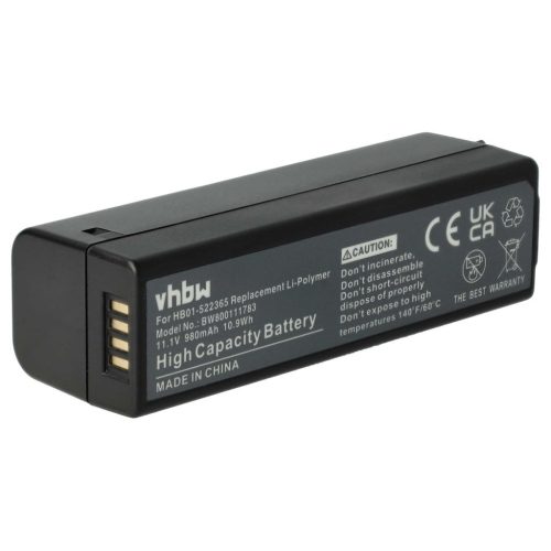 VHBW Akkumulátor HB01-hez - 980 mAh, 11,1 V, Li-polimer
