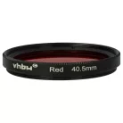 VHBW Roter Farbfilter, 40,5 mm Gewinde
