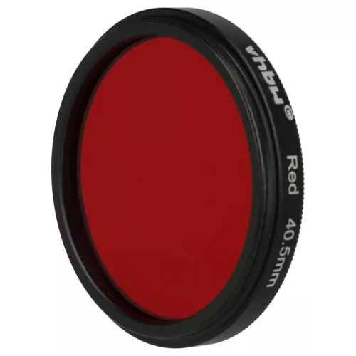 VHBW Roter Farbfilter, 40,5 mm Gewinde