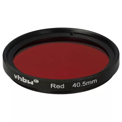 VHBW Roter Farbfilter, 40,5 mm Gewinde