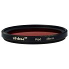 VHBW Red Filter, 46 mm Filter Thread, for Camera Lenses