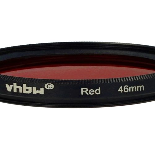 VHBW Red Filter, 46 mm Filter Thread, for Camera Lenses