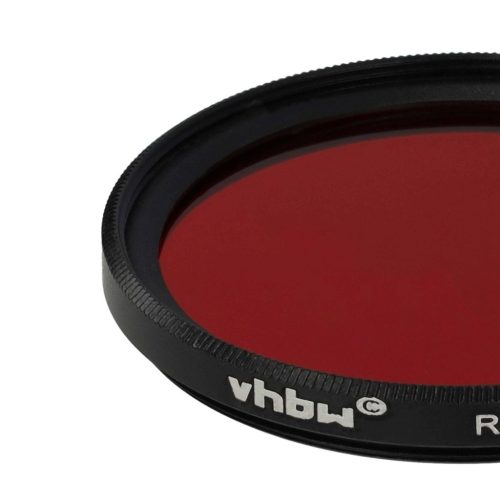 VHBW Red Filter, 46 mm Filter Thread, for Camera Lenses