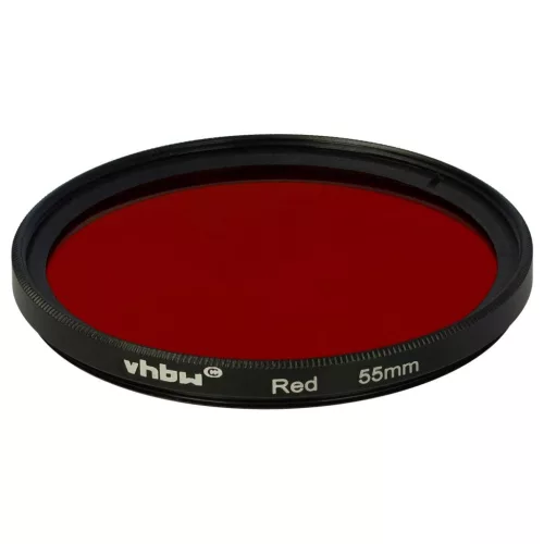 VHBW Roter Farbfilter, 55 mm Gewinde