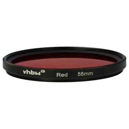 VHBW Roter Farbfilter, 55 mm Gewinde