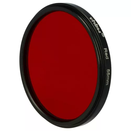 VHBW Roter Farbfilter, 55 mm Gewinde