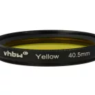 VHBW 40,5 mm Gelber Farbfilter für Kameraobjektive