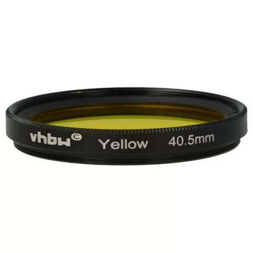VHBW 40,5 mm Gelber Farbfilter für Kameraobjektive