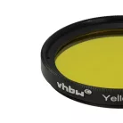VHBW 40,5 mm Gelber Farbfilter für Kameraobjektive