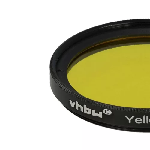 VHBW 40,5 mm Gelber Farbfilter für Kameraobjektive