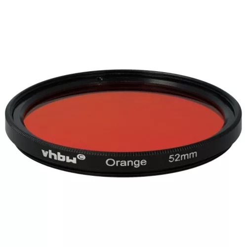 VHBW Oranger Farbfilter, 52 mm Filtergewinde