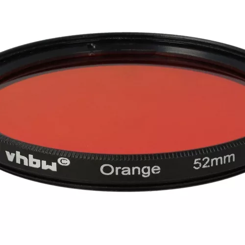 VHBW Oranger Farbfilter, 52 mm Filtergewinde