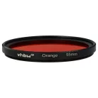 VHBW Oranger Farbfilter, 55 mm Filtergewinde