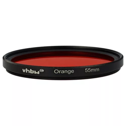 VHBW Oranger Farbfilter, 55 mm Filtergewinde