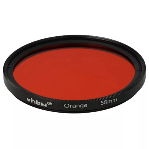 VHBW Oranger Farbfilter, 55 mm Filtergewinde