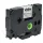 VHBW Label Tape Brother HSE-211, 5.8 mm, Black-White