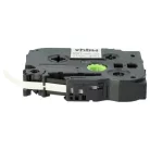 VHBW Label Tape Brother HSE-211, 5.8 mm, Black-White