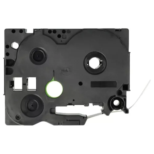 VHBW Label Tape Brother HSE-211, 5.8 mm, Black-White