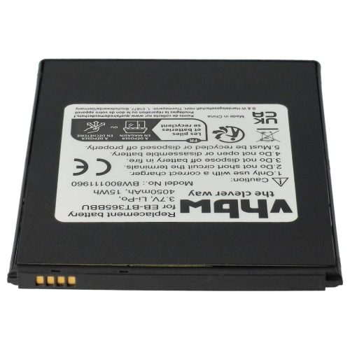 VHBW Tablet Battery for Samsung Galaxy Tab Active, Active 2, Active 2 LTE - 4050 mAh 3.7 V Li-Polymer