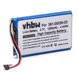   VHBW GPS Akku 361-00035-03, AI32AI32FA14Y, 361-00035-00, KE37BE49D0DX3 - 1200 mAh 3,7 V Li-Polymer