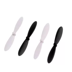   VHBW 4x Propeller for Wltoys V939 Drone - Self-locking, Black, White