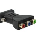 VHBW DVI-Cinch Adapter - 3RCA Komposit Videokonverter Schwarz