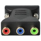 VHBW DVI-Cinch Adapter - 3RCA Komposit Videokonverter Schwarz