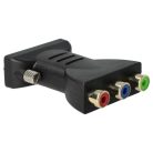 VHBW DVI-Cinch Adapter - 3RCA Komposit Videokonverter Schwarz
