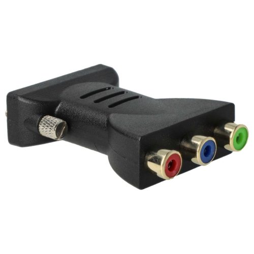 VHBW DVI-Cinch Adapter - 3RCA Komposit Videokonverter Schwarz
