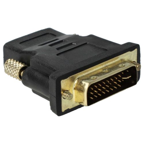 VHBW HDMI-DVI Adapter, HDMI Aljzat, DVI Dugó, Fekete