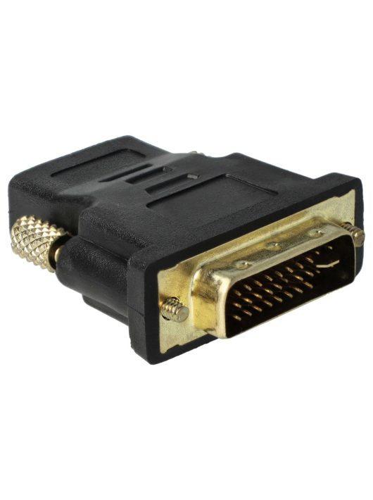 VHBW HDMI-DVI Adapter, HDMI Aljzat, DVI Dugó, Fekete