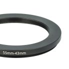 VHBW Step Ring Adapter 55mm to 43mm