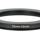 VHBW Step Ring Adapter 55mm to 43mm