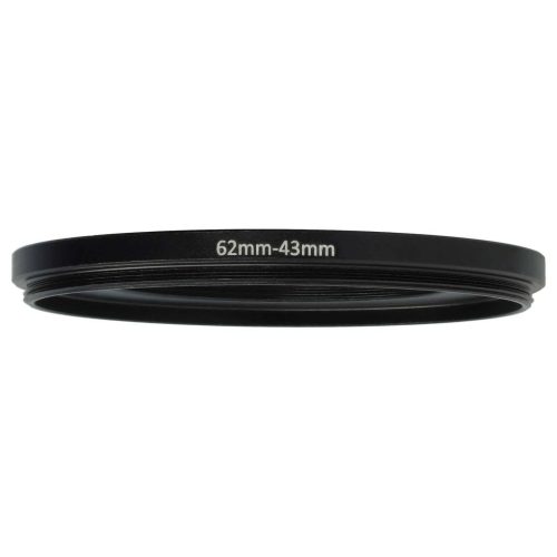 VHBW 62 mm to 43 mm Ring Adapter, Camera Lens, Metal