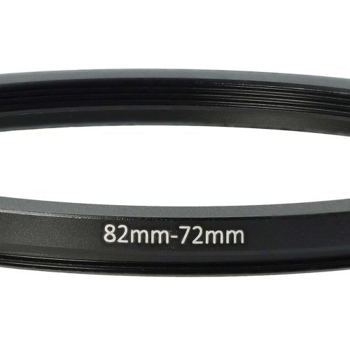 VHBW 82 mm to 72 mm Step Ring Adapter for Camera Lens, Metal