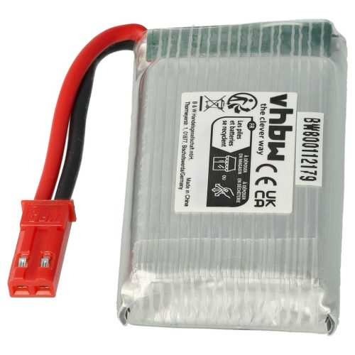 VHBW Model Maker Tool Battery for Revell 23951 – 700 mAh 3.7 V Li-Polymer, Mini JST Connector