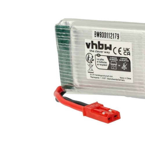 VHBW Model Maker Tool Battery for Revell 23951 – 700 mAh 3.7 V Li-Polymer, Mini JST Connector
