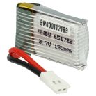 VHBW Model Maker Tool Battery for JJRC H20, H20H / Syma S8 – 150 mAh 3.7 V Li-Polymer, 2-pin Walkera