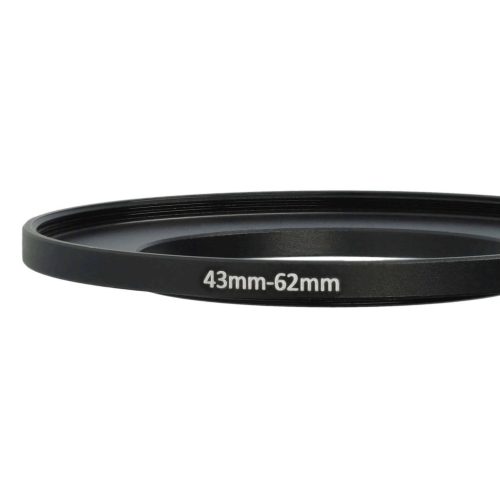 VHBW 43mm-62mm Step-Up Gyűrűs Adapter Szűrőadapter