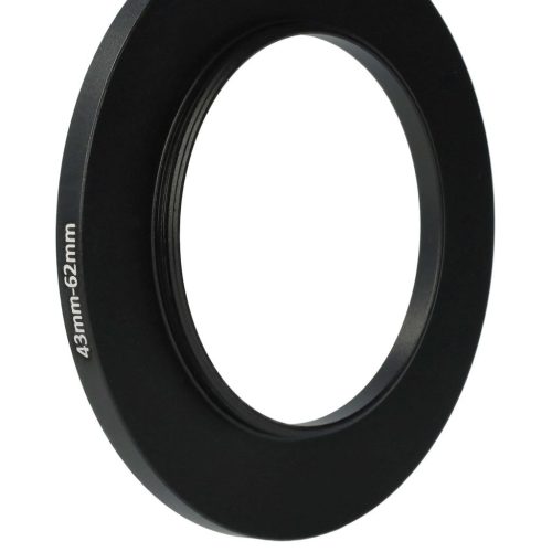 VHBW 43mm-62mm Step-Up Gyűrűs Adapter Szűrőadapter