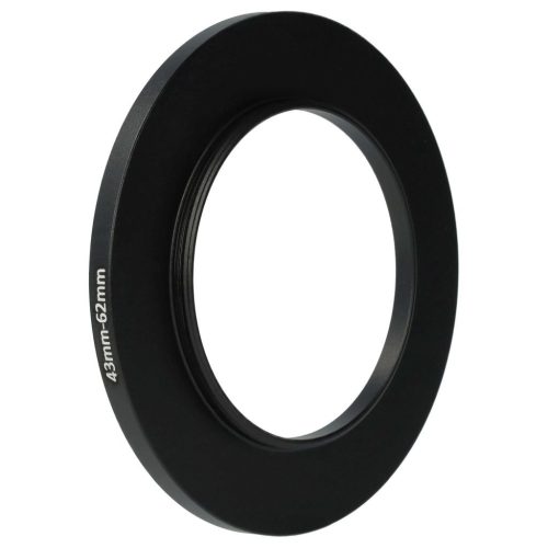 VHBW 43mm-62mm Step-Up Gyűrűs Adapter Szűrőadapter