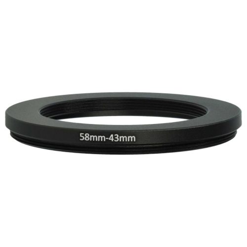 VHBW 58 mm to 43 mm Ring Adapter, Camera Lens, Metal
