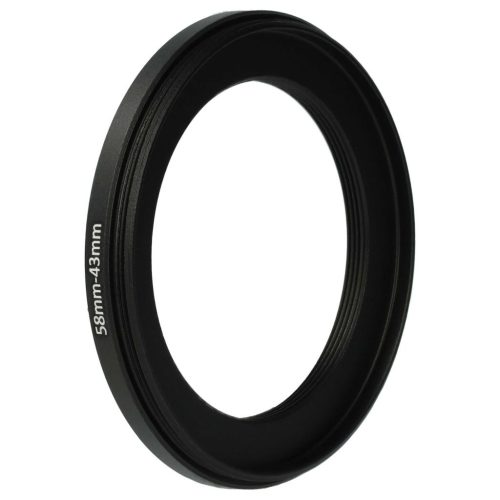 VHBW 58 mm to 43 mm Ring Adapter, Camera Lens, Metal