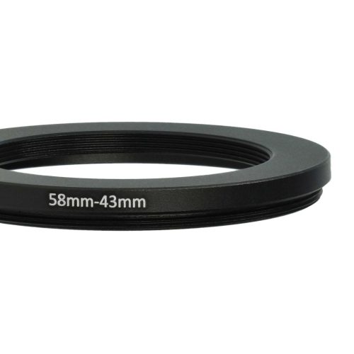 VHBW 58 mm to 43 mm Ring Adapter, Camera Lens, Metal