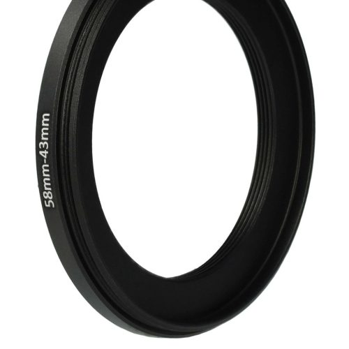 VHBW 58 mm to 43 mm Ring Adapter, Camera Lens, Metal