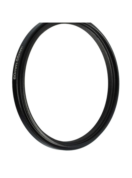 60 mm-től 55 mm-ig Gyűrűs Adapter, Kameralencséhez, Fém