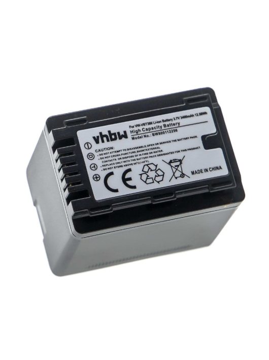 Videokamera akkumulátor Panasonic VW-VBK180, VW-VBT190, VW-VBK360 - 3400 mAh 3,6 V Li-Ion