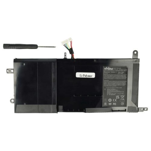 Notebook akkumulátor  6-87-P650S-4252, P650BAT-4, P6MBAT-4 - 4050 mAh 14,8 V Li-polimer, fekete